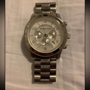 Michael Kors silver unisex watch